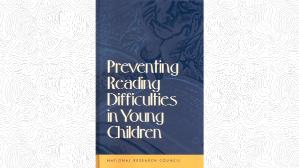 Preventing Reading Difficulties book image